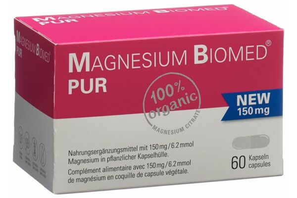 Magnesium Biomed PUR Kaps 150 mg 60 Stk