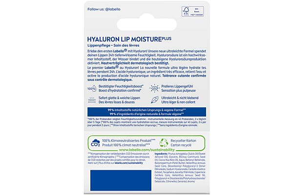 Labello Hyaluron Lip Moisture Plus 5.2 ml