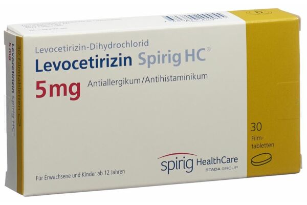 Lévocétirizine Spirig HC cpr pell 5 mg 30 pce
