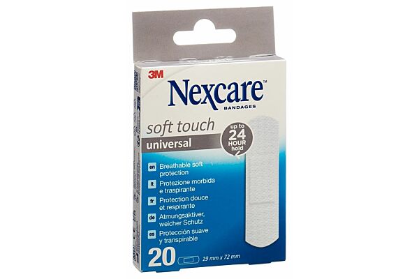 3M Nexcare Soft Touch universal Pflaster 19x72mm 20 Stk