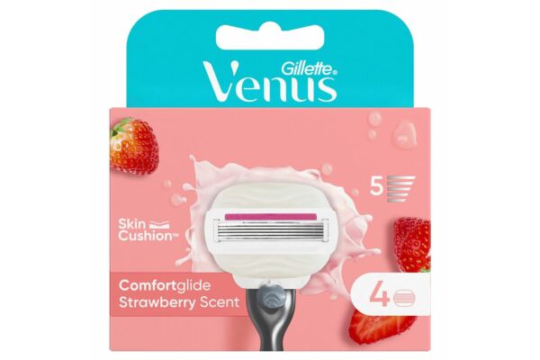 Gillette Venus Comfortglide système de lames Strawberry Edition 4 pce