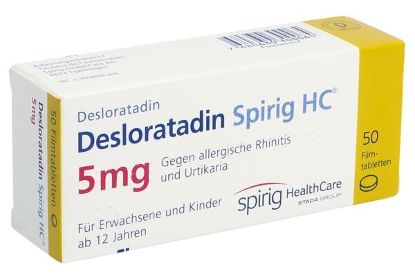 Desloratadine Spirig HC cpr pell 5 mg 50 pce