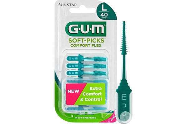 GUM Soft-Picks Comfort Flex large mint 40 pce