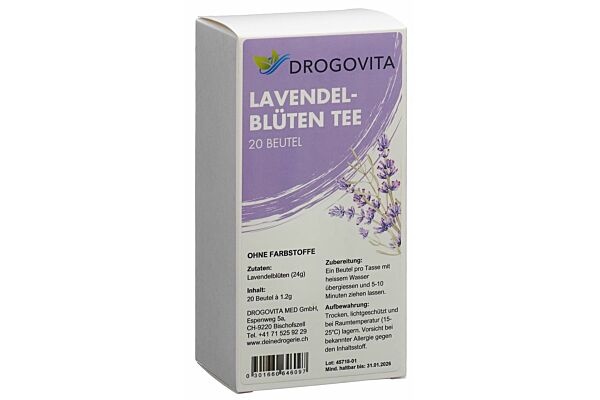 Drogovita Lavendel Tee Btl 20 Stk