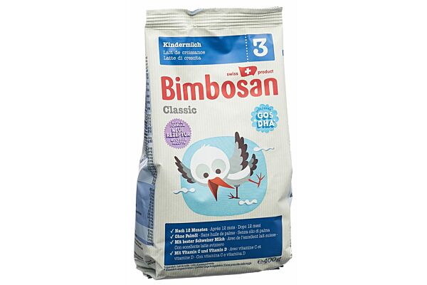 Bimbosan Classic 3 lait de croissance recharge 400 g