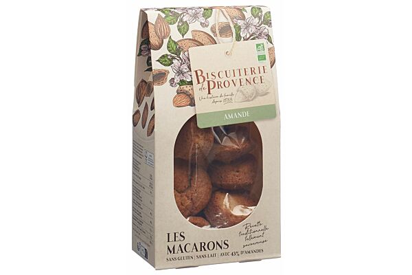 BISCUITERIE DE PROVENCE macarons amande nature sans gluten bio sach 130 g
