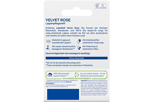 Labello Velvet Rose stick 4.8 g