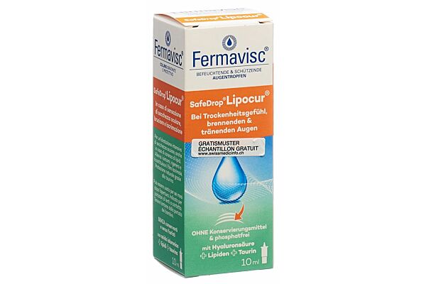 Fermavisc SafeDrop Lipocur Gtt Opht Fl 10 ml