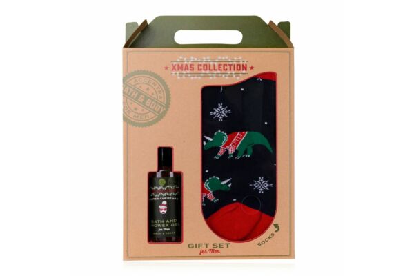 Accentra Coffret cadeau Men's Collection XMAS avec chaussettes dino