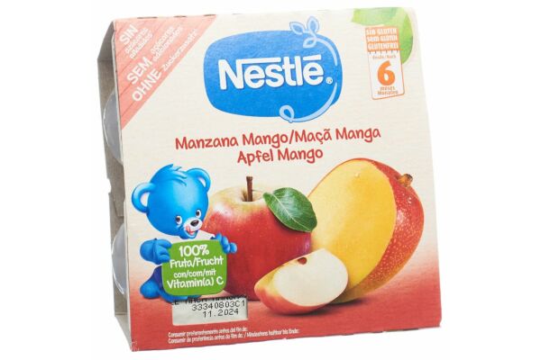 Nestlé compote pomme mangue 4 x 100 g