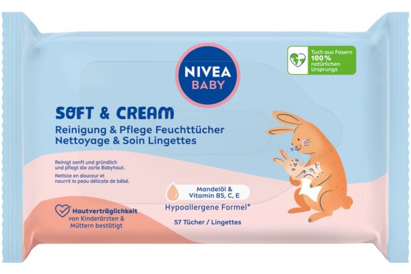 Nivea Baby Soft&Cream Feuchttücher Btl 57 Stk