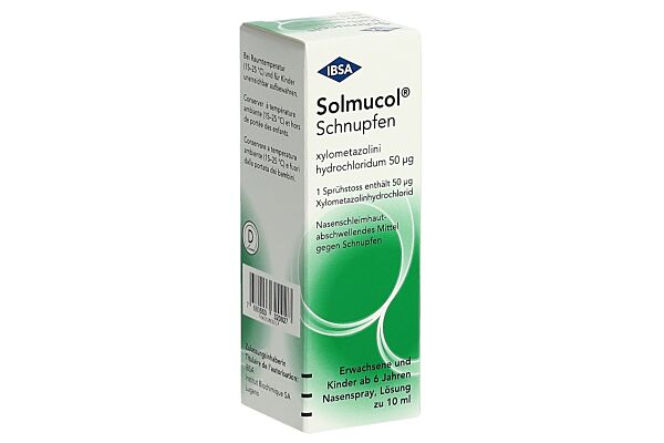 Solmucol Schnupfen Nasenspray Fl 10 ml
