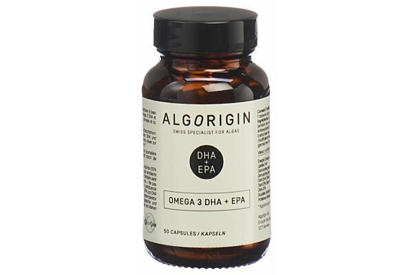 ALGORIGIN Omega 3 DHA+EPA Kaps Glasfl 50 Stk