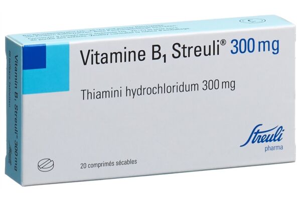 Vitamin B1 Streuli Tabl 300 mg 20 Stk
