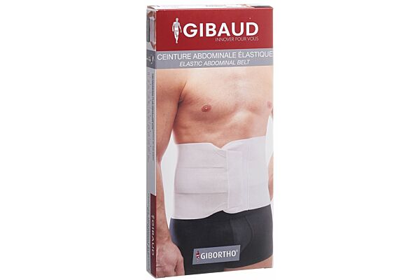 GIBAUD ceinture abdominale élastique Gr2 76-90cm blanc