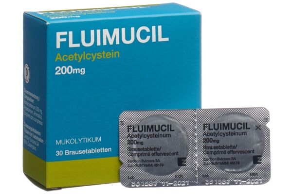 Fluimucil cpr eff 200 mg adult citron 30 pce