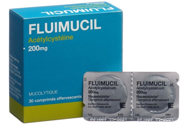 Fluimucil cpr eff 200 mg adult citron 30 pce