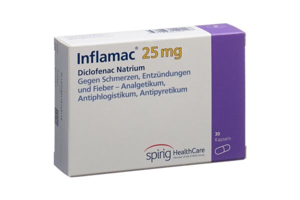 Inflamac caps 25 mg 30 pce