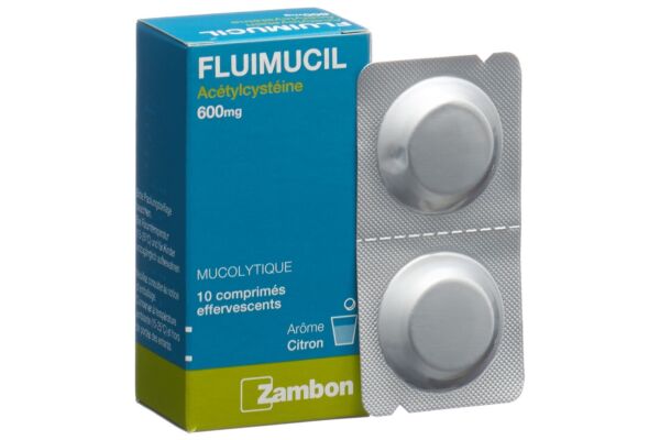 Fluimucil cpr eff 600 mg adult citron 10 pce