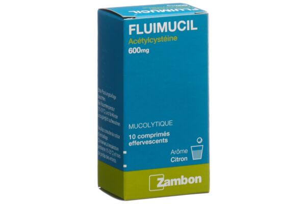 Fluimucil Brausetabl 600 mg Erw citron 10 Stk