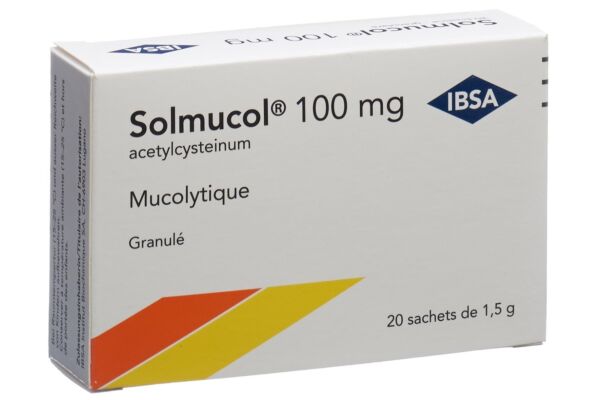 Solmucol Gran 100 mg ohne Zucker 20 Btl 1.5 g