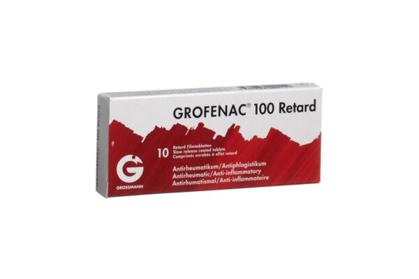 Grofenac Retard cpr pell ret 100 mg 10 pce