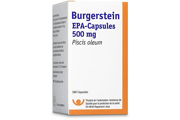 Burgerstein EPA Weichkaps 500 mg Ds 180 Stk