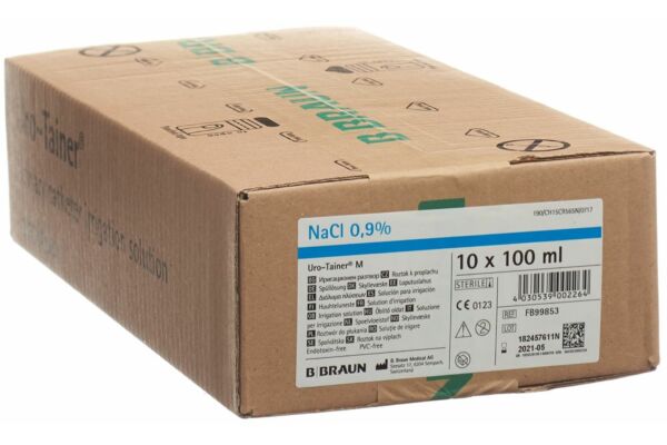 Uro-Tainer M NaCl sol rinç 0.9 % 10 sach 100 ml