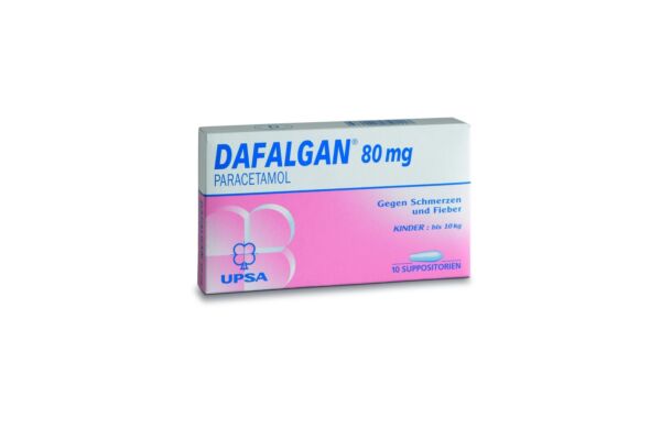 Dafalgan supp 80 mg 10 pce