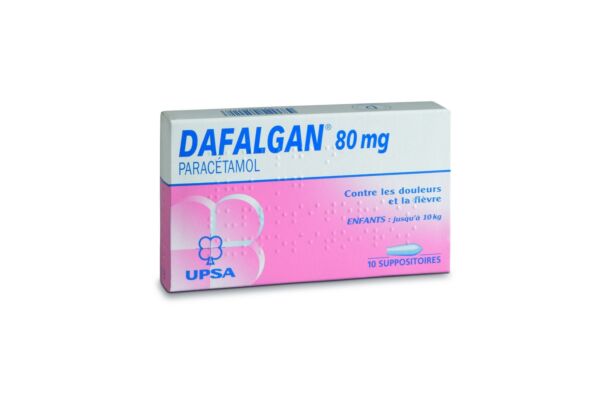Dafalgan supp 80 mg 10 pce