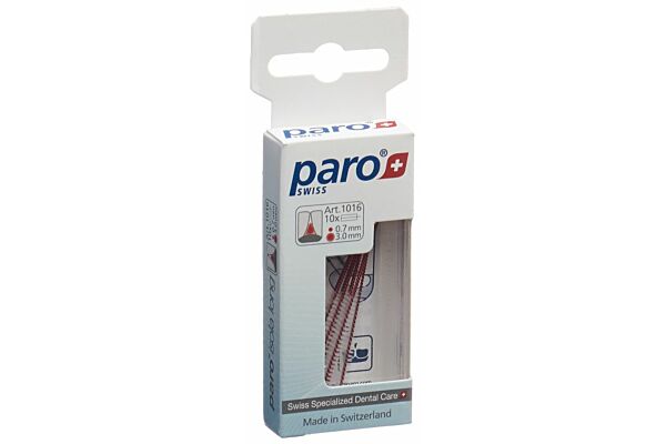 paro Isola Long 3mm x-fin rouge cylindrique 10 pce