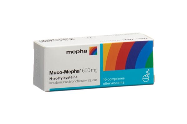 Muco-Mepha cpr eff 600 mg bte 10 pce