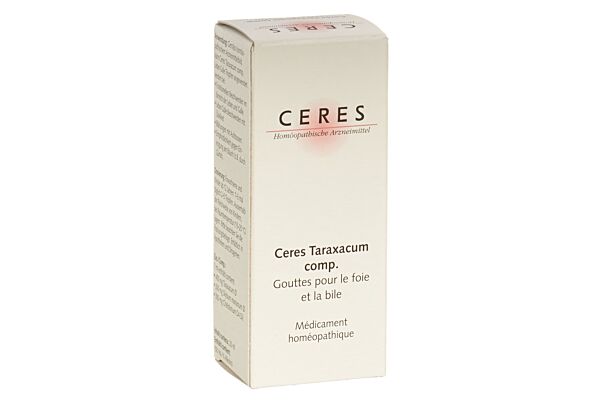 Ceres taraxacum comp. gouttes pour le foie et la bile fl 20 ml