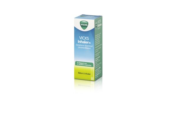 Vicks - Inhaler, tampon imprégné pour inhalation contre le rhume