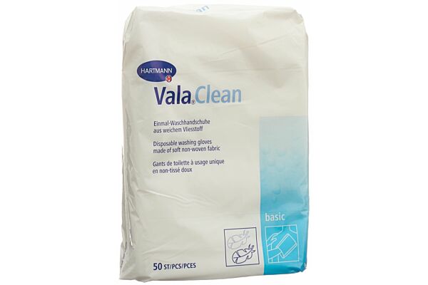 Valaclean Basic Einmal Waschhandschuh 15.5x22.5cm 50 Stk