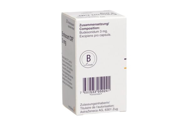 Entocort CIR 3 mg Hartkapsel mit veränderter Wirkstofffreisetzung Ds 20 Stk