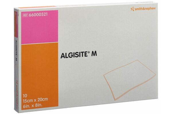ALGISITE M Alginat Kompressen 15x20cm 10 Stk