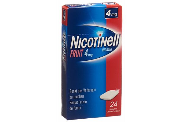 Nicotinell Gum 4 mg fruit 24 Stk