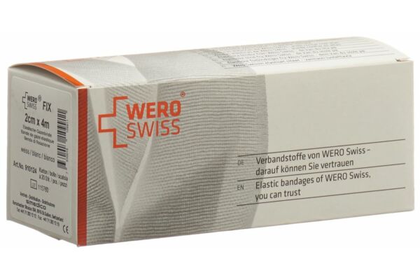 WERO SWISS Fix Elastische Gazebinde 4mx2cm weiss 20 Stk