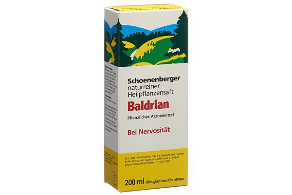 Schoenenberger Valériane suc de plantes médicinales fl 200 ml