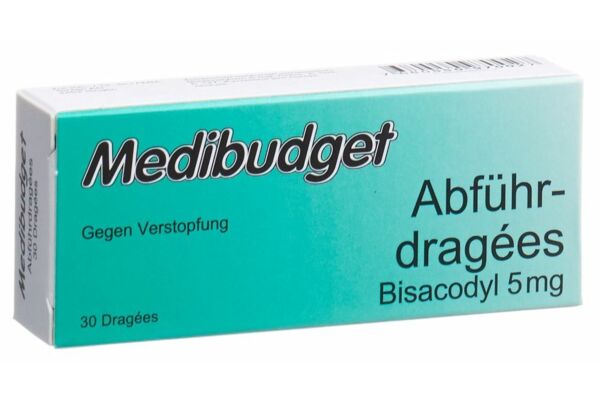 Medibudget dragée laxative bisacodyl 5 mg 30 pce