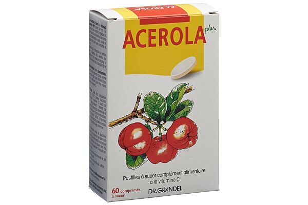 Dr. Grandel Acerola Plus past à sucer vitamine C 60 pce
