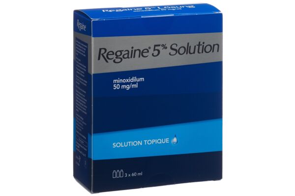 Regaine solution topique 5 % 3 fl 60 ml