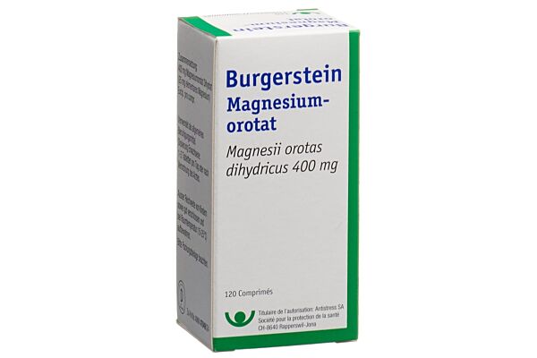 Burgerstein Orotate de magnésium cpr bte 120 pce
