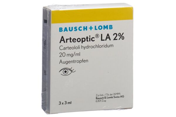 Arteoptic LA Gtt Opht 2 % 3 Fl 3 ml