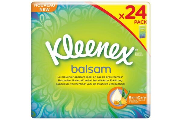 Kleenex Balsam mouchoirs en papier 24 x 9 pce