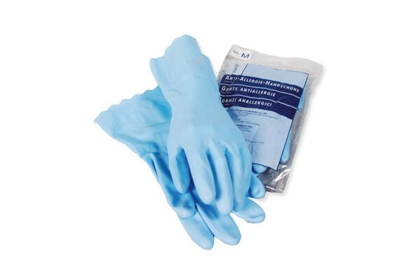 Sanor Anti Allergie Handschuhe PVC S blau 1 Paar