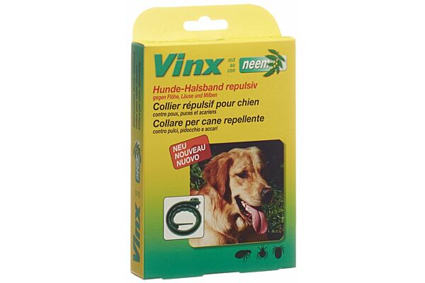 Vinx Neem Kräuter Halsband 75cm Hund grün