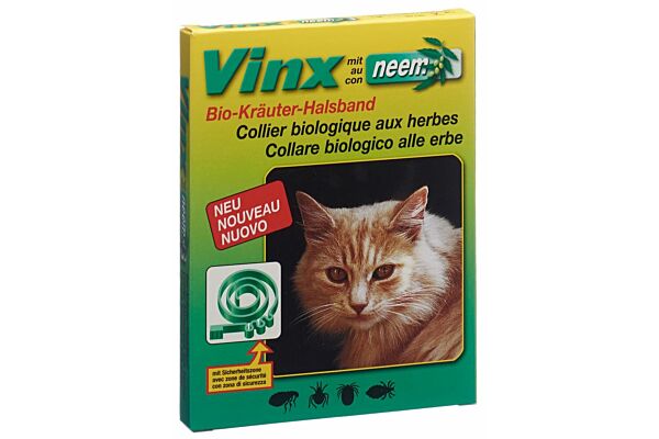 Vinx Neem Kräuter Halsband 35cm Katze grün