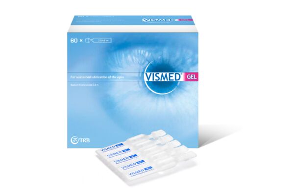 VISMED gel 3 mg/ml hydrogel lubrifie les yeux 60 monodos 0.45 ml